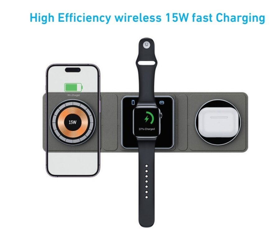 High-efficiency wireless 15W fast charging